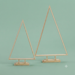 Houten kerstbomen